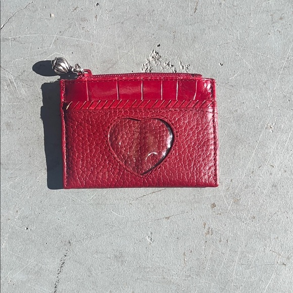 Brighton Red Croc-Embossed Key & Card Holder - Picture 1 of 5